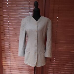 Calvin Klein Collection designer Suit Jacket Size 4 Vintage